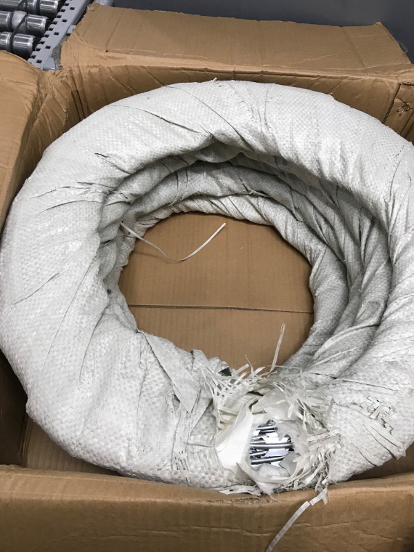 Photo 1 of **Incomplete** YXJSTO Razor Wire 250FT, Galvanized BTO-22 Razor Wire Fence Stretched Ribbon Barbed Wire Coils for Farm, Fence, Garden