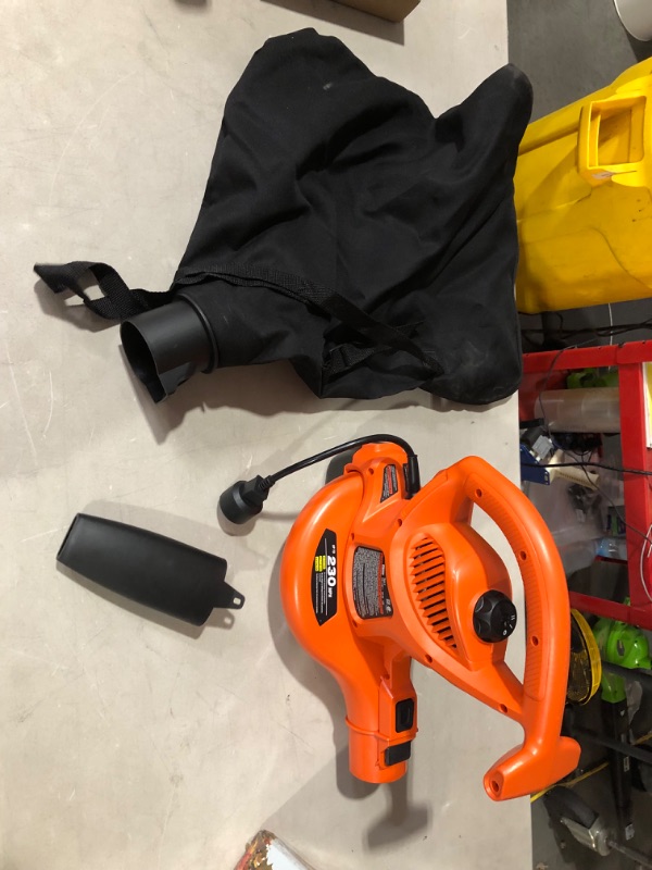 Photo 3 of ***MISSING PARTS - SEE NOTES***
BLACK+DECKER 3-in-1 Electric Leaf Blower