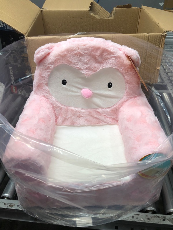 Photo 2 of Animal Adventure | Sweet Seats | Pink Owl Children's Plush Chair