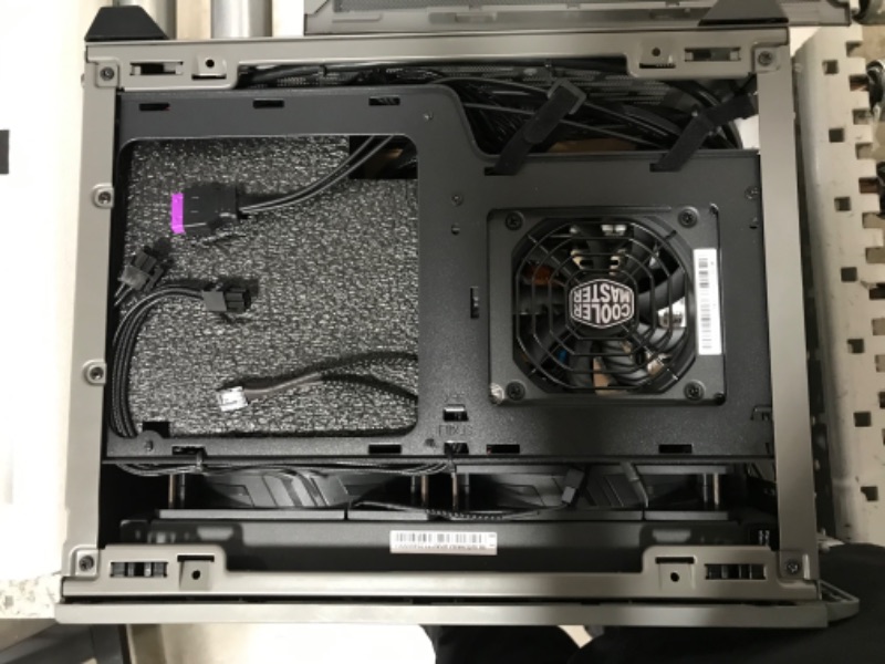 Photo 2 of Cooler Master NR200P SFF Small Form Factor Mini-ITX Case, Tempered Glass or Vented Panel, Vertical Mounting GPU, PCI Riser Cable, Triple-Slot GPU, Tool-Free (MCB-NR200P-KGNN-S00)
