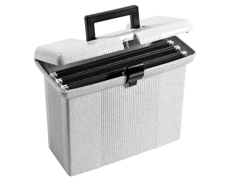 Photo 1 of Pendaflex® Portable File Box, Granite, 11" H x 14" W x 6-1/2" D
