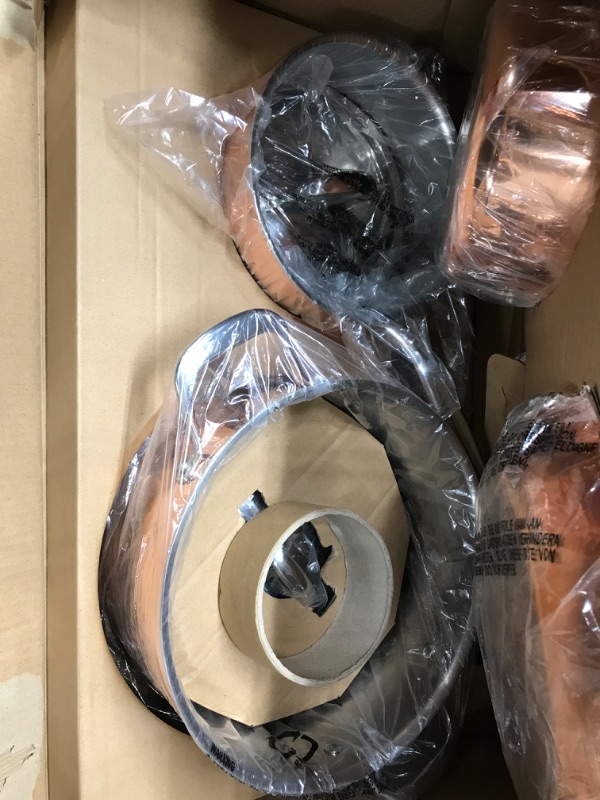 Photo 3 of Used *** NutriChef 8 Pcs. Stainless Steel Kitchenware Pots & Pans Set Stylish Kitchen Cookware w/Cast SS Handle, Tri-Ply Authentic Copper, for Saucepan, Casserole, Frying Pan, Lids NCCW8SS, WHITE SILVER