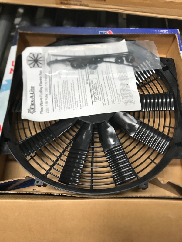 Photo 2 of Flex-a-lite Flex-Wave LoBoy Electric Fan (Puller), 16" (238)