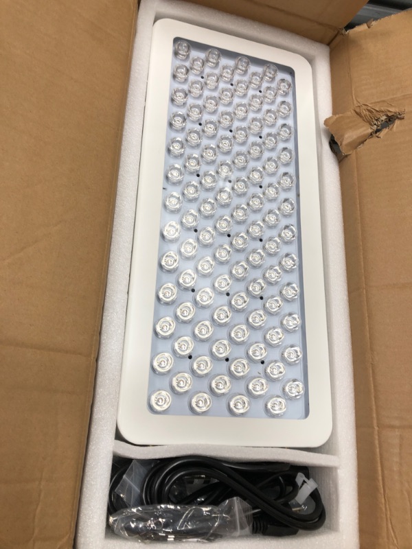 Photo 3 of Bestqool Red Light Therapy Device for Body, Skin. Near Infrared Light Therapy, 100 Clinical Grade Dual Chip LEDs, 660nm 850nm High Power Red Light Panel for Pain Relief, Anti-Aging. 165W.