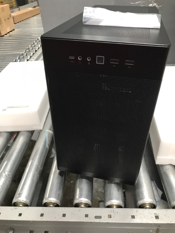 Photo 2 of ASUS Prime AP201 33-Liter MicroATX Black case with Tool-Free Side Panels and a Quasi-Filter mesh, with Support for 360 mm Coolers, Graphics Cards up to 338 mm Long, and Standard ATX PSUs