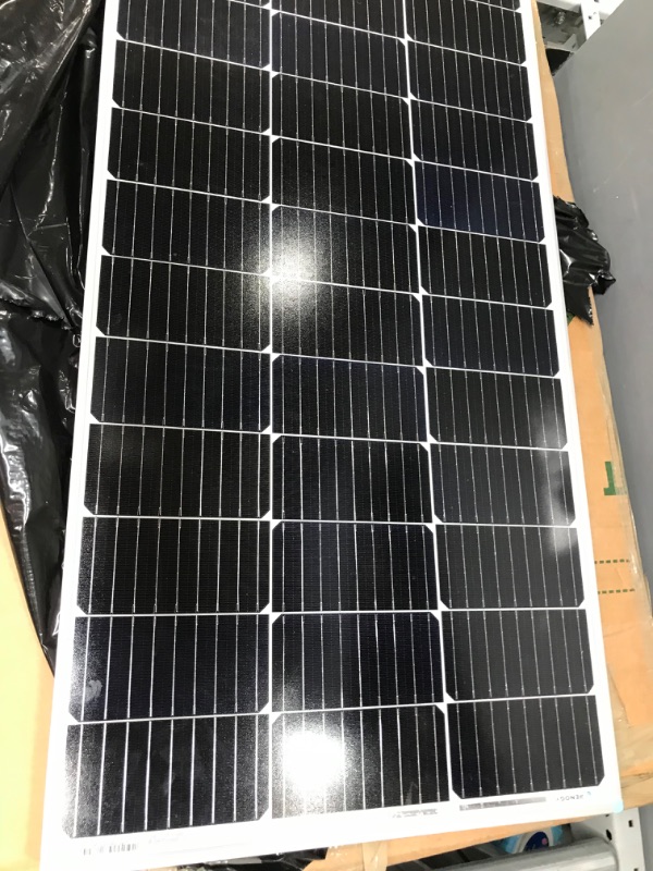 Photo 1 of Renogy 2PCS Solar Panels 100 Watt 12 Volt, High-Efficiency Monocrystalline PV Module Power Charger for RV Marine Rooftop Farm Battery and Other Off-Grid...