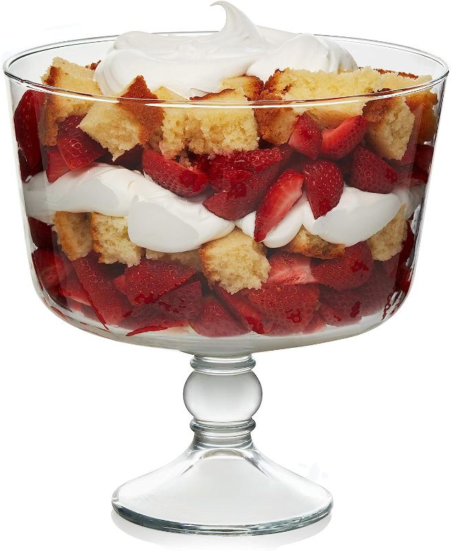 Photo 1 of 
Libbey Selene Footed Glass Trifle Bowl, 9-inch