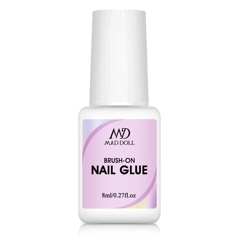 Photo 1 of ( BUNDLE 10 pack ) Nail Glue for Acrylic Nails - Super Strong Nail Glue for Press on Nails and Nail Tips, 8ml Brush On Nail Glue for  ) Fake Nails Gel Tips, Long-Lasting Nail Bond for Nail Repair, 3 Pack