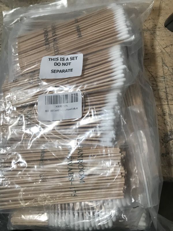 Photo 1 of 1000 PCS 6" Long Wooden Cotton Swabs For Pet ear care Cleaning,Gun Cleaning, Electronics,Jewelry, Cleaning Makeup, Arts and Crafts