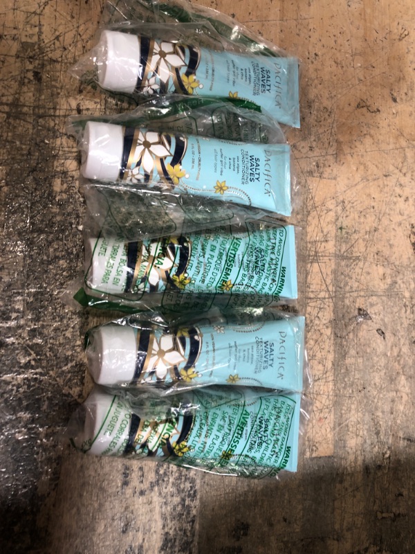 Photo 2 of ( 5 PAck ) Pacifica Beauty, Salty Waves Texturizing and Moisturizing Conditioner, Banana Scent, For All Hair Types, Vitamin B + Vitamin E, Beach Hair, Beachy Waves, Sulfate Free, Vegan & Cruelty Free