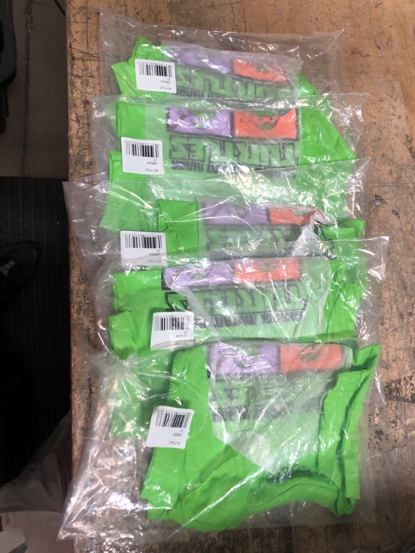 Photo 2 of ( bundle 5 Shirts ) Teenage Mutant Ninja Turtles boys Short Sleeve Graphic T-shirt 3T Light Green