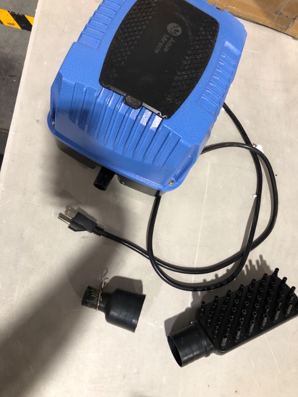 Photo 5 of AquaMiracle Linear Air Pump for Pond Aeration, Septic Air Pump, Hydroponic Air Pump, Pond Air Pump, 635/950/1350/2550GPH, for Pond, Waste Treatment, Aquarium, Fish Farm, Seafood Restaurant 2550GPH(160LPM)