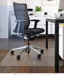 Photo 1 of Azadx Office Chair Mat for Hardwood Floor Clear Chair Mat for Easy Glide and Protection Floor Protector for Under Desk Chair Mat Plastic Floor Mat for Office Chair(36" x 48" Rectangle for Hard Floor)
