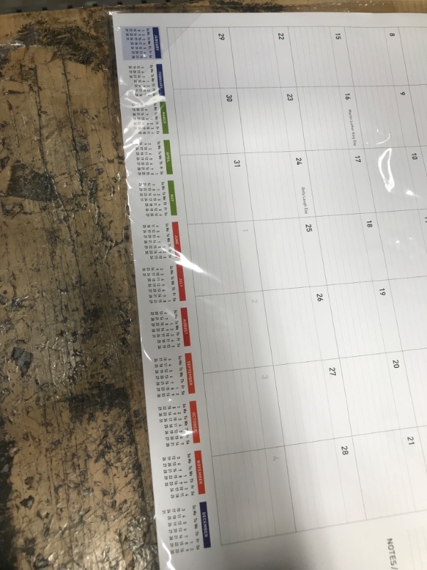 Photo 1 of 2023 DESK CALENDAR PLANNER 17X12 