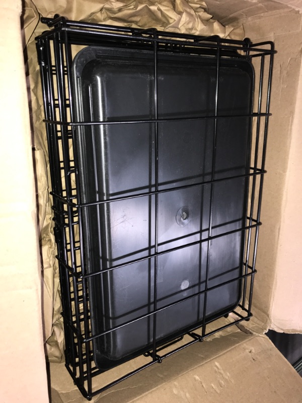 Photo 2 of 19x13" Small Black Metal Pet Cage 