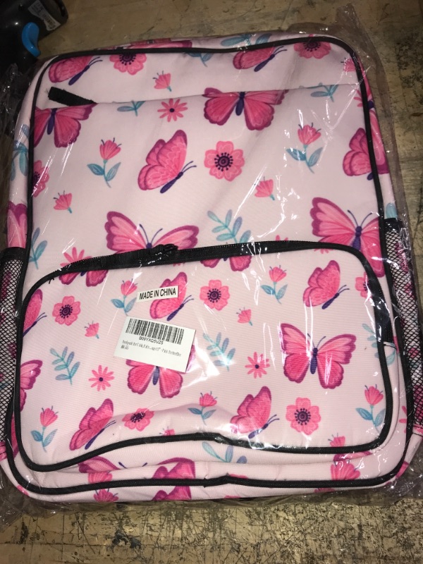 Photo 3 of PDFAFO Cute Toddler Preschool Backpack Butterfly School Book Bag for Girls, Boys Kids Kindergarten Nursery Travel Bag with Chest Strap - Pink Butterflies