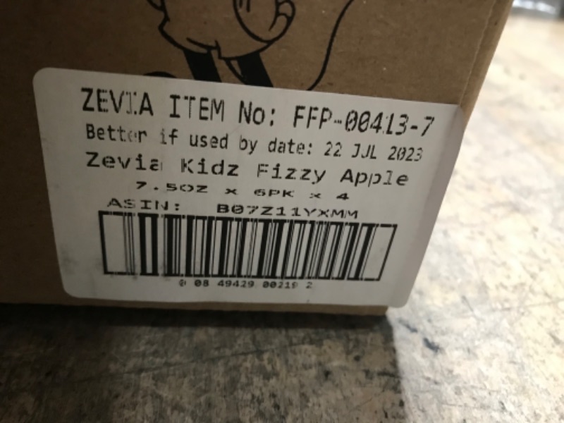 Photo 3 of **EXPIRES JULY22/2023** Zevia Kidz, Fizzy Apple, 7.5 Ounce Cans (Pack of 24) Fizzy Apple 7.5 Fl Oz (Pack of 24)