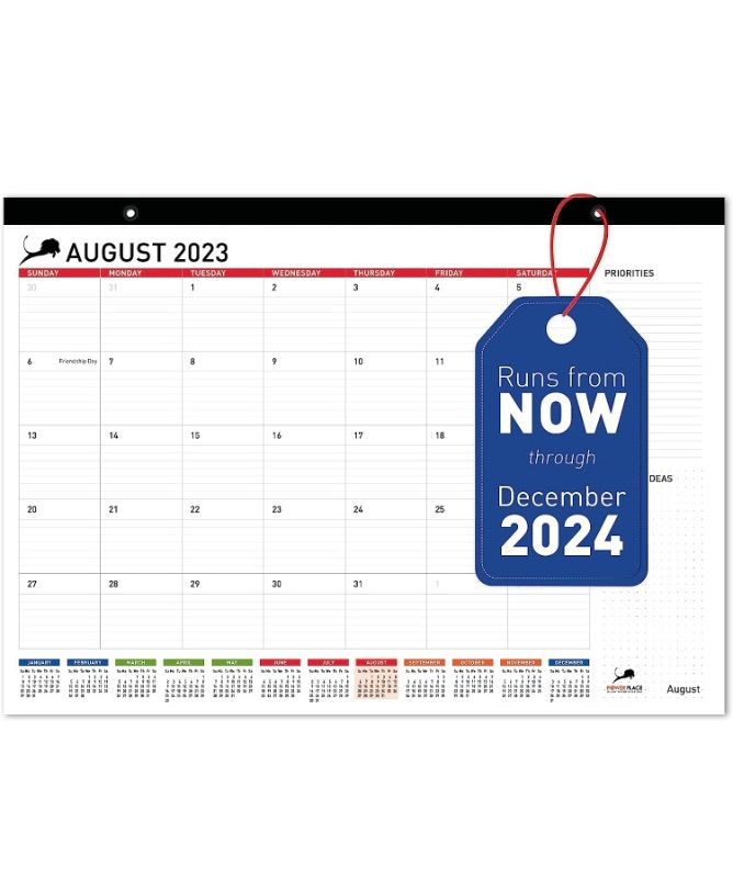 Photo 1 of Desk Calendar 2023-2024 – Large Desktop Calendar Pad for Office or Home – Big Monthly Calendar 17" x 12" for Work with To-Do List & Notes | Calendar for Teachers, Student, Classroom (Runs 18 Months August 2023 - December 2024