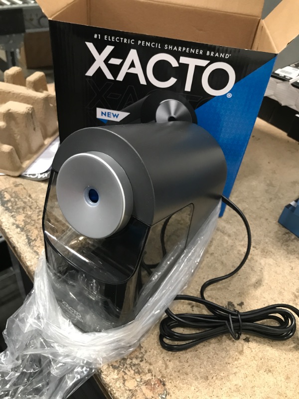 Photo 2 of X-Acto® TeacherPro® Classroom Electric Pencil Sharpener, Blue Black