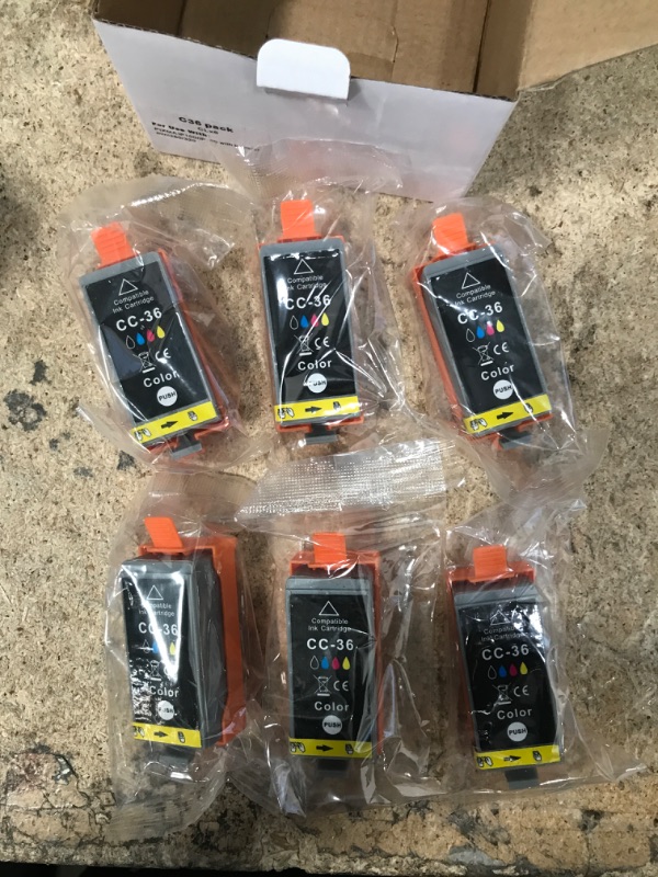 Photo 1 of Transpex Compatible Ink Cartridge Replacement for 36 CLI-36 CLI36 Ink Color Use with Pixma iP110 iP100 Mini260 Mini320 TR150 (6 Color)