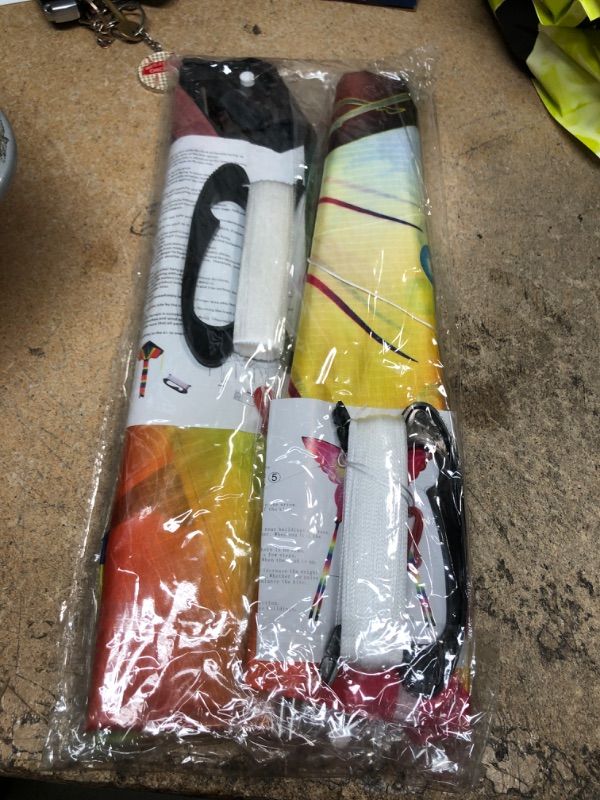 Photo 1 of 2 Pack Kites - Large Rainbow Kite and Red Mollusc Octopus with Long Colorful Tail for Children Outdoor Game,Activities,Beach Trip Great Gift to Kids Childhood Precious Memories COLORS AND DESIGNS MAY VARY