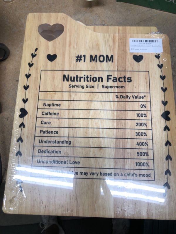 Photo 2 of  Mothers Day Gifts from Daughter, Cutting Board as Gifts for Mom, Mom Christmas Gifts with a Heart Shaped Cut Out, Engraved Cutting Board Personalized for Mom Kitchen Gifts