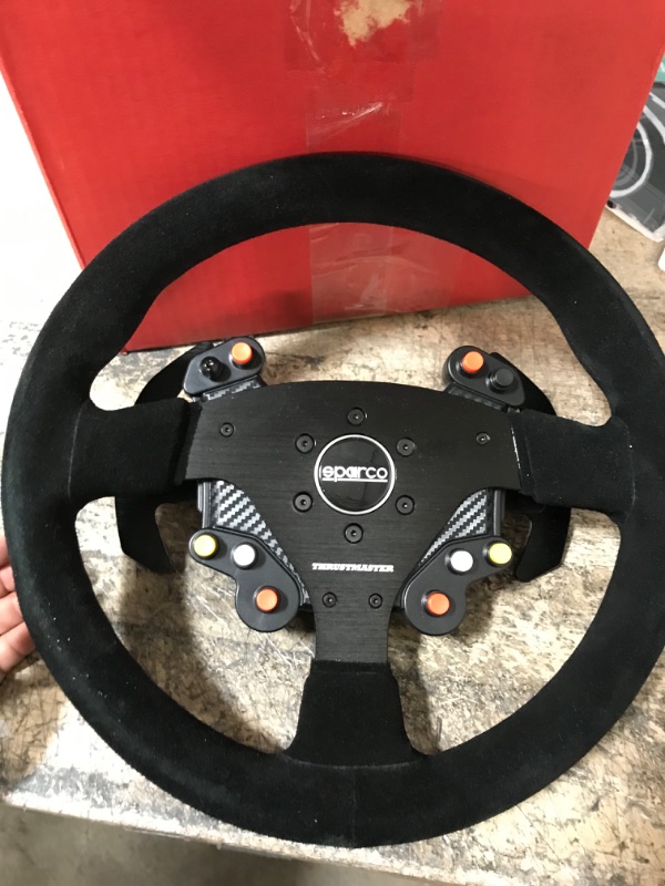 Photo 3 of ***PARTS ONLY NOT FUNCTIONAL/DOES NOT POWER ON***Thrustmaster Sparco Rally Wheel Add On R 383 MOD (PS5, PS4, XBOX Series X/S, One, PC)
