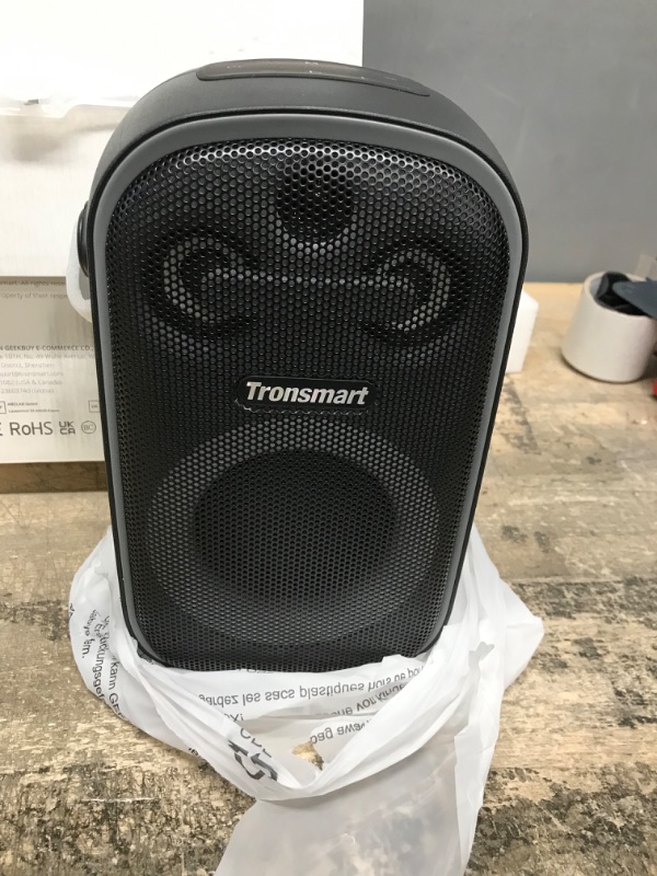 Photo 2 of Tronsmart Halo 100 Portable Party Bluetooth Speaker, HIFI Sound Quality Subwoofer Bass to Pump Up Your Party.Wireless stereo pairing by APP,18H Playtime,IPX6 Waterproof,Suitable for party/home/outdoor