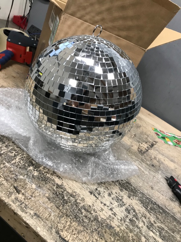 Photo 2 of 8" Mirror Disco Ball Great for a Party or Dj Light Effect Christmas
