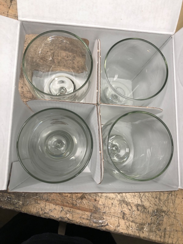 Photo 2 of **NEW**  Better Homes & Gardens Everglass Goblet Glasses, 16.2 oz, Set of 4, Size: One size, Clear