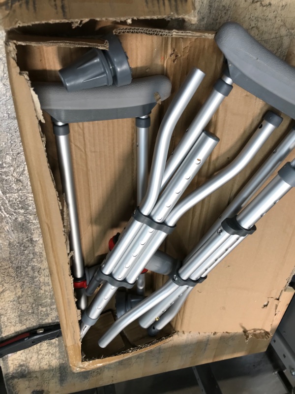 Photo 2 of WIRUAG Crutches for Adults Folding Aluminum UnderarmAdjustable Crutches