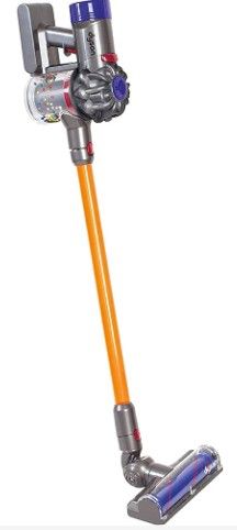 Photo 1 of Casdon Little Helper Dyson Cord-Free Vacuum Cleaner Toy, Grey, Orange and Purple (68702) Dyson Ball Vacuum Toy Vacuum 