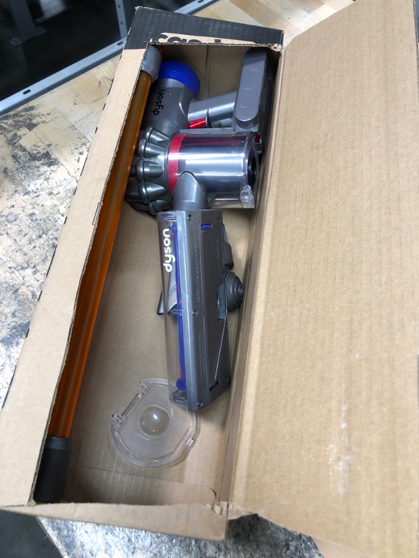 Photo 1 of Casdon Little Helper Dyson Cord-Free Vacuum Cleaner Toy, Grey, Orange and Purple (68702) Dyson Ball Vacuum Toy Vacuum 