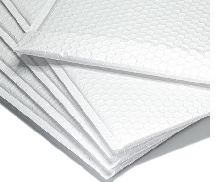 Photo 1 of  White 100-Pack, 8 x 8 Poly Bubble Mailers, Padded Envelope Shipping Bags
