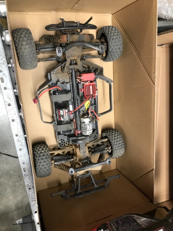 Photo 6 of **FOR PARTS ONLY**  ARRMA 1/10 SENTON 4X4 V3 MEGA 550 Brushed Short Course RC Truck RTR (Transmitter, Receiver, NiMH Battery and Charger NOT Included), Red, ARA4203V3T1