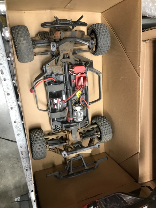Photo 1 of **FOR PARTS ONLY**  ARRMA 1/10 SENTON 4X4 V3 MEGA 550 Brushed Short Course RC Truck RTR (Transmitter, Receiver, NiMH Battery and Charger NOT Included), Red, ARA4203V3T1