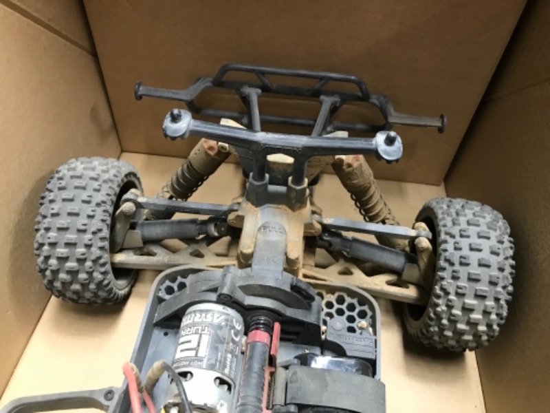 Photo 3 of ARRMA 1/10 SENTON 4X4 V3 MEGA 550 Brushed Short Course RC Truck RTR (Transmitter, Receiver, NiMH Battery and Charger NOT Included), Red, ARA4203V3T1