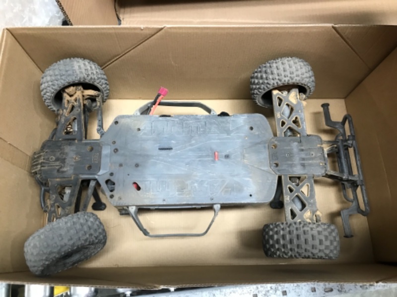 Photo 5 of **FOR PARTS ONLY**  ARRMA 1/10 SENTON 4X4 V3 MEGA 550 Brushed Short Course RC Truck RTR (Transmitter, Receiver, NiMH Battery and Charger NOT Included), Red, ARA4203V3T1