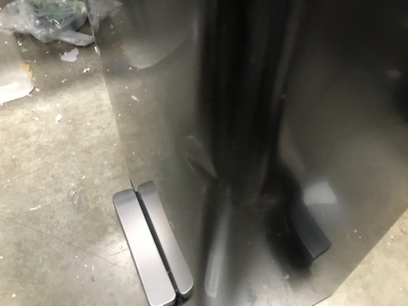 Photo 1 of ***MINOR DENTS***
Kohler 20940-BST Step Trash Can, 13 Gallon, Black with Stainless Steel Black Stainless Steel 13 Gallon Can