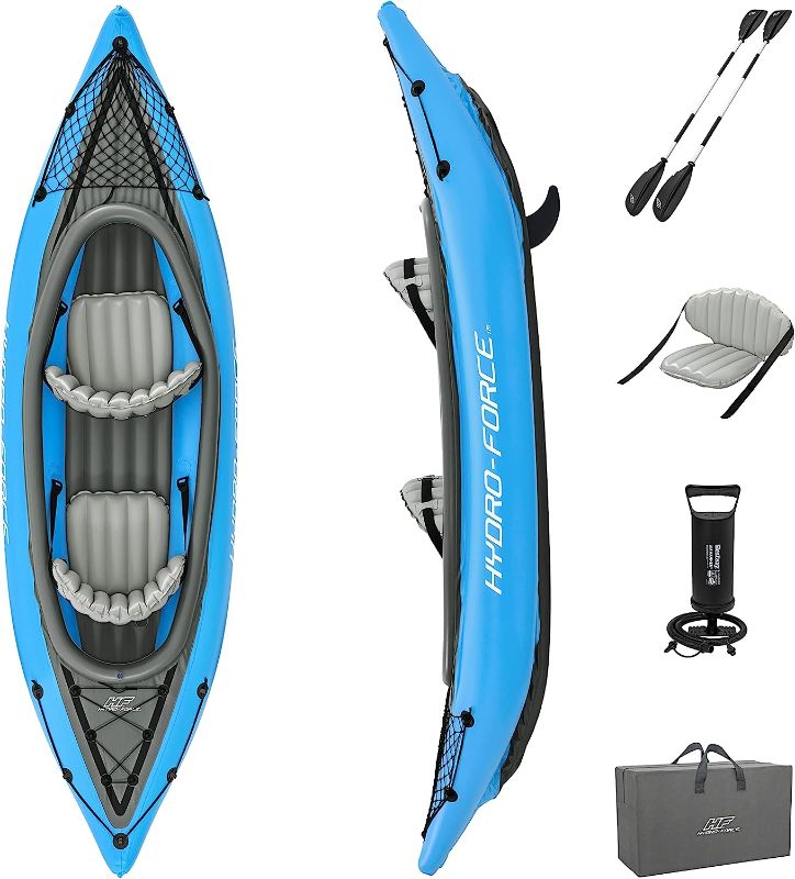 Photo 1 of **SEE NOTES**
Bestway Hydro Force: Rapid Elite X2 Kayak Set - Seats 2 Adults, 397 lb Weight Capacity, Includes 2 Paddles, Hand Pump, 2 Fins, Storage Carry Bag
