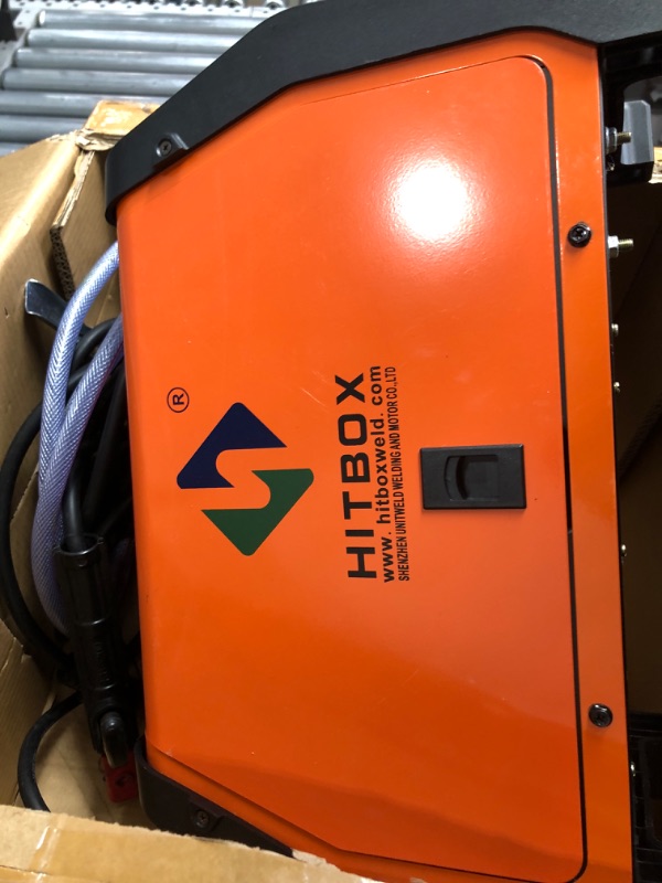 Photo 3 of HITBOX 5 in 1 MIG Welder 200Amp Synergic 110V 220V Multifunction Aluminum Inverter MIG ARC Lift TIG Gas Gasless MIG Spool Gun Compatible Flux Cored Wire Solid Core Welding Machine Equipment (Upgraded)
