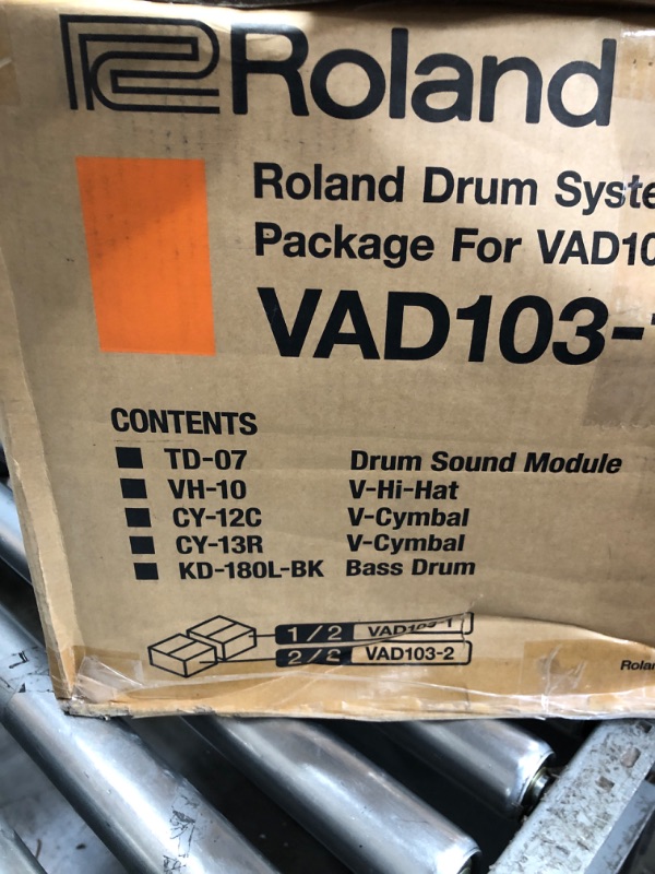 Photo 16 of Roland V-Drums Acoustic Design VAD103 Electronic Drum Set
Does not include snare stand, kick pedal, and hi-hat stand