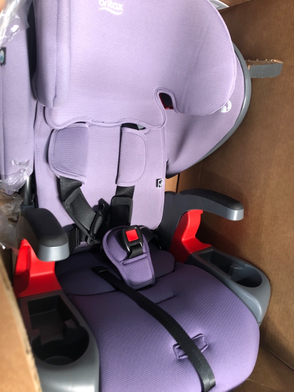 Photo 3 of Britax Grow with You ClickTight+ Harness-to-Booster, Purple Ombre SafeWash ClickTight Plus Purple Ombre