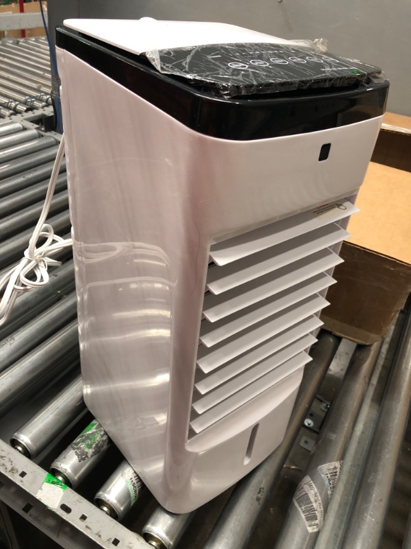 Photo 2 of *** USED *** ** TESTED POWERED ON ** Portable Evaporative air cooler with 3 Modes Cooling and Humidification, 3 in 1 Windowless Cooling Tower Fan, 12H Timer, Remote Control Ultra-quiet Swamp cooler for Home and Office, Double Water Tank