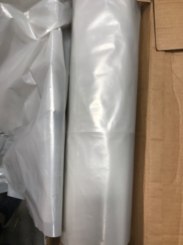 Photo 2 of  Husky Plastic Sheeting Clear 6ml 6ft x 100ft Clear 6ft x 100ft