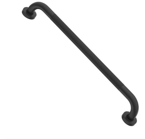 Photo 1 of 24 Inch Anti Slip Shower Grab Bar Oil Rubbed Black 1.25" Diameter,Munzong Bathroom Grab Bar, Knurled Bathroom Balance Bar,Safety Hand Rail Support Handicap Elderly Senior Assist Bath Handle 24 Inch Black