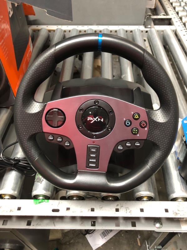 Photo 4 of PXN V9 Gaming Racing Wheel with Pedals and Shifter, Steering Wheel for PC, Xbox One, Xbox Series X/S, PS4, PS3 and Nintendo Switch