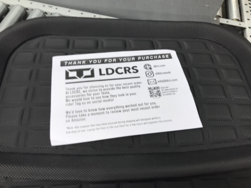 Photo 2 of LDCRS Tesla Model Y Front Trunk & Rear Sub Trunk Mats 2023 2022 2021 - All Weather Front Trunk Mats - Premium 3D Waterproof Rear Trunk Mats Without Logo - Heavy Duty Non Slip Frunk & Trunk Liners