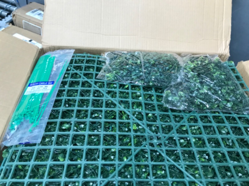 Photo 1 of 12PCS Boxwood Panels, 20"x20" Grass Wall Panel, Boxwood Hedge Wall Panels, Grass Wall Backdrop, UV Protected Privacy Hedge Screen Faux Boxwood for Outdoor, Indoor, Garden, Fence and Wedding Decor 20"x20" 12Pcs