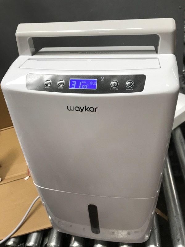 Photo 2 of *NEW* Waykar 2000 Sq. Ft Dehumidifier for Home and Basements, with Auto or Manual Drainage, 0.66 Gallon Water Tank Capacity
